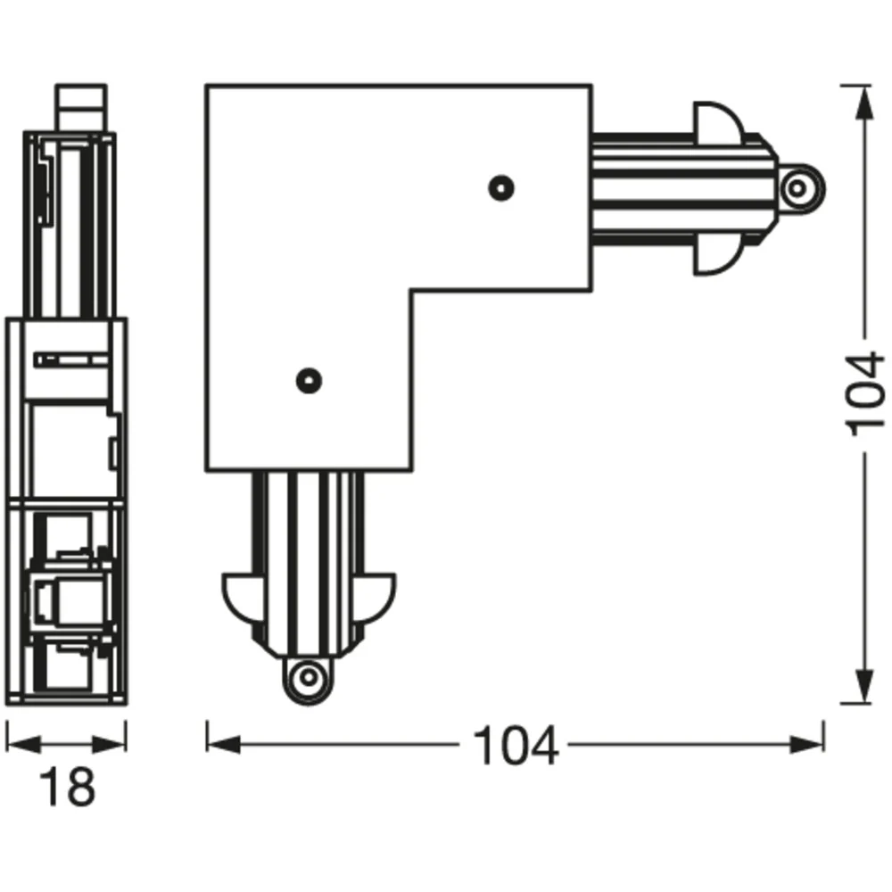 Ledvance LED-Schienenstrahler-Zubehör, Eckverbinder