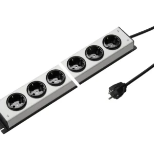 12-Fach Steckdosenleiste Mit 90-Grad Steckdosen Und 1,5M Kabel (Europäische Steckdose) - 1002ZL12L-SW15