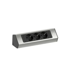 Bachmann Casia 2 Eckstromversorgung 3x 230V Edelstahl (Europäische Steckdose) - 932.000