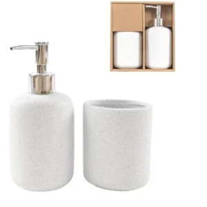 Zeo Living Badezimmer-Set Sprenkel