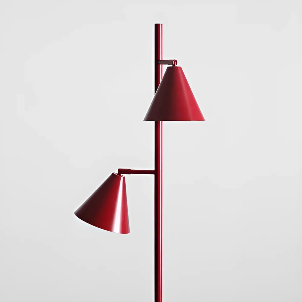 Stehleuchte FORM DUO rot