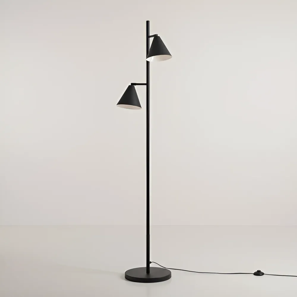 Stehleuchte FORM DUO schwarz