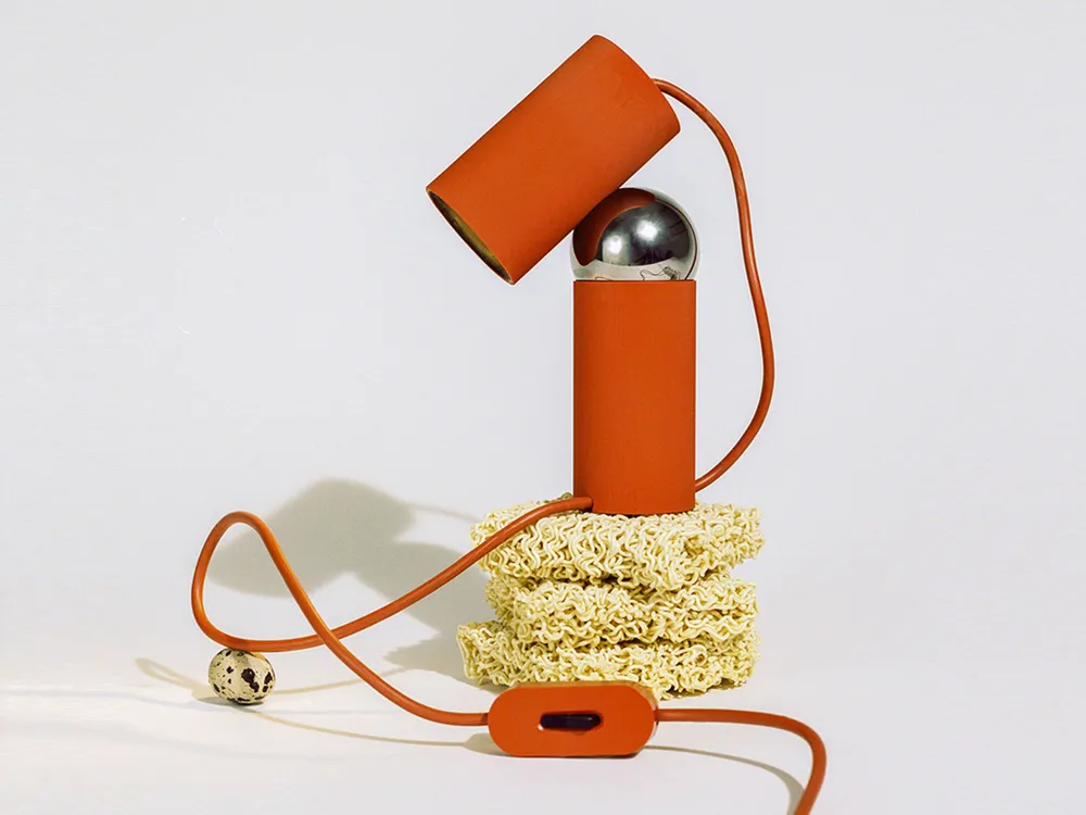 Tischlampe BILBOQUET rot-orange