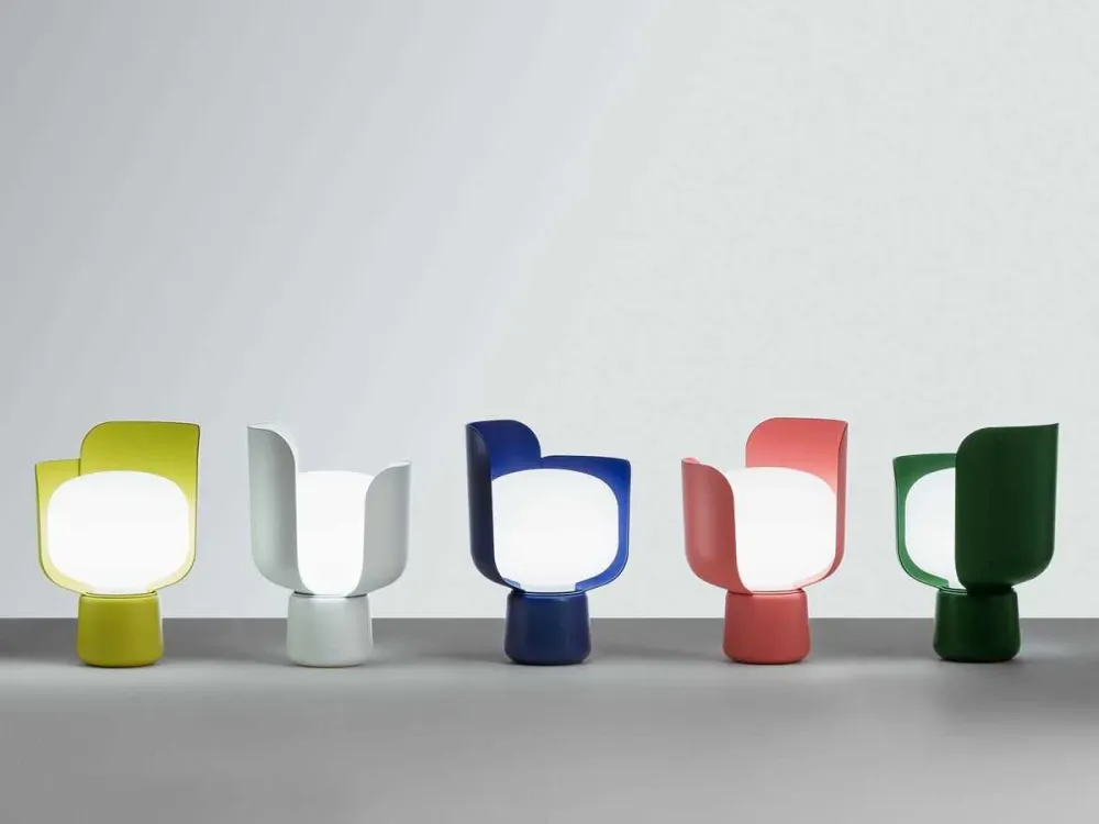 Tischlampe BLOM gelb