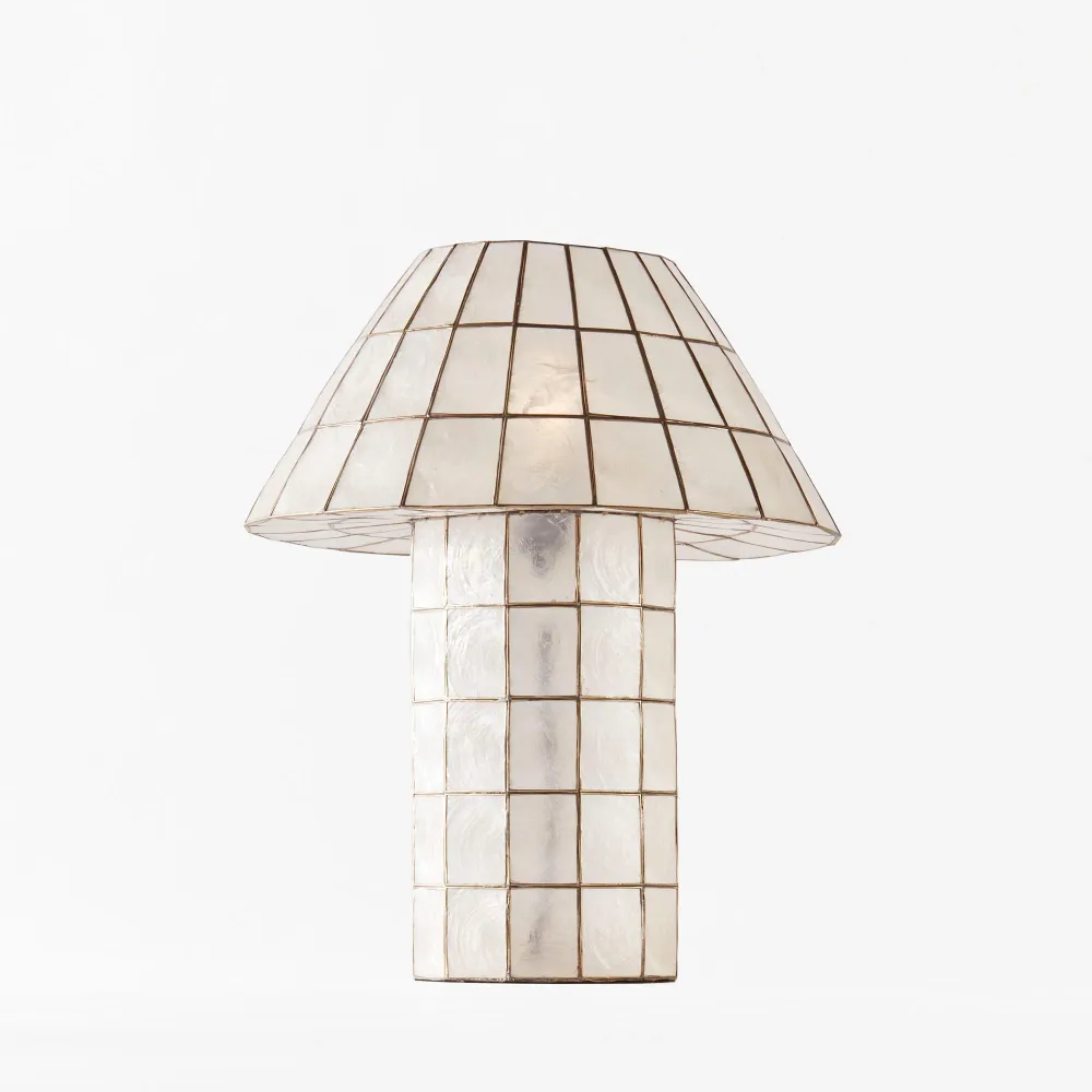 Tischlampe CORNELIA Muscheln Capiz