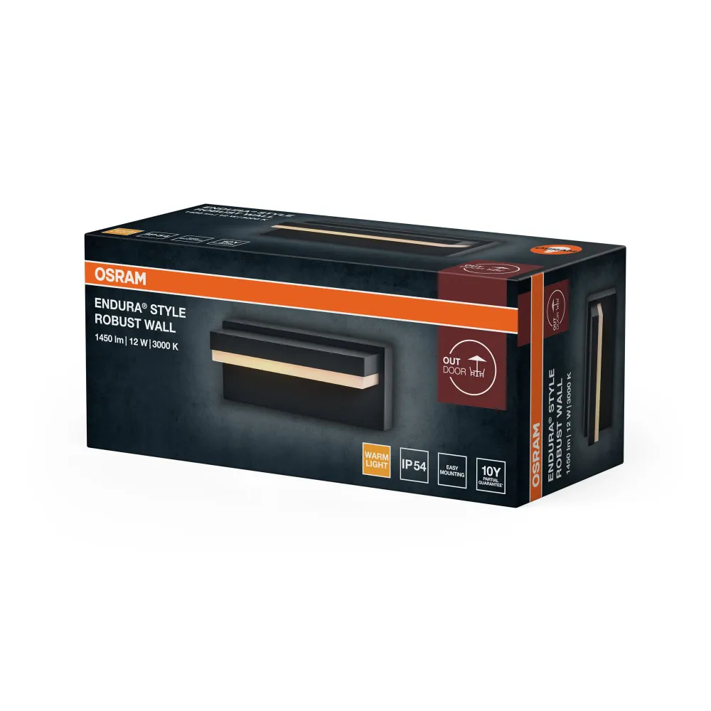 OSRAM ENDURA® STYLE ROBUST Wandleuchte IP54 Dunkelgrau