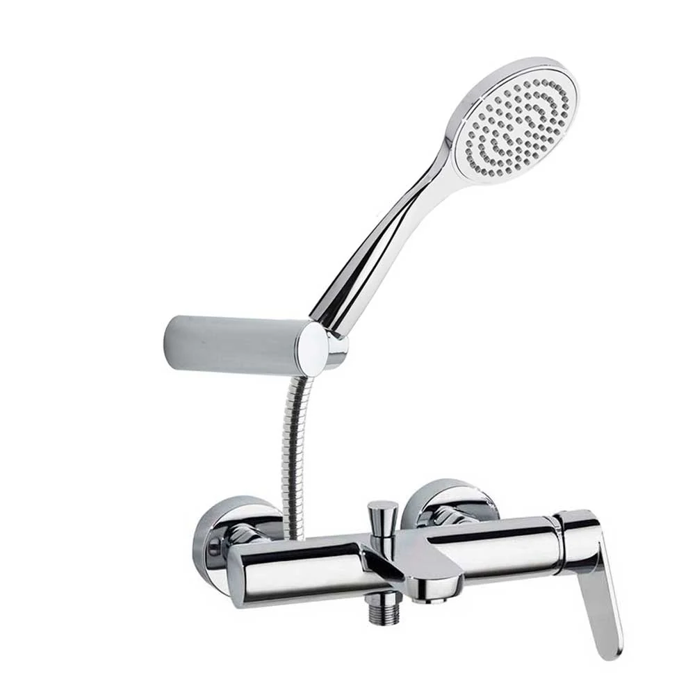 amon Soler - Einhebel-Badezimmer-Duscharmatur Alexia mit Duschset Chrom