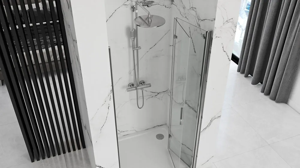 Duschtür Rea Molier Chrom+ Profil 100
