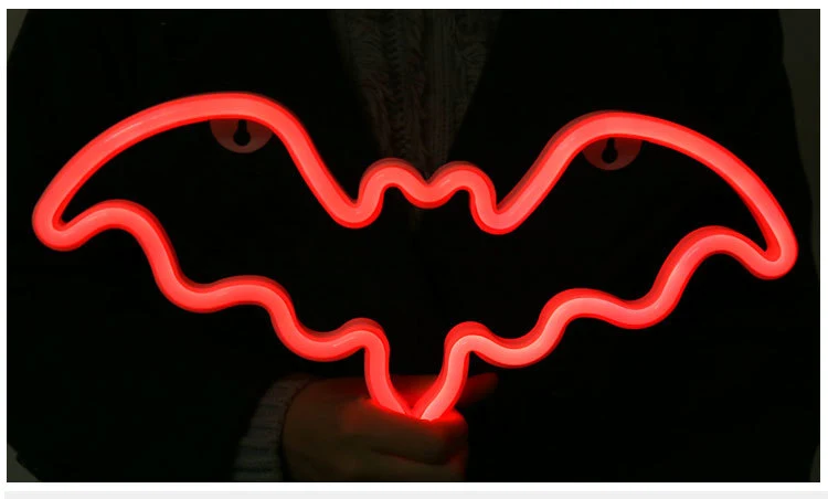 Fledermaus-Neon-LED-Lampe