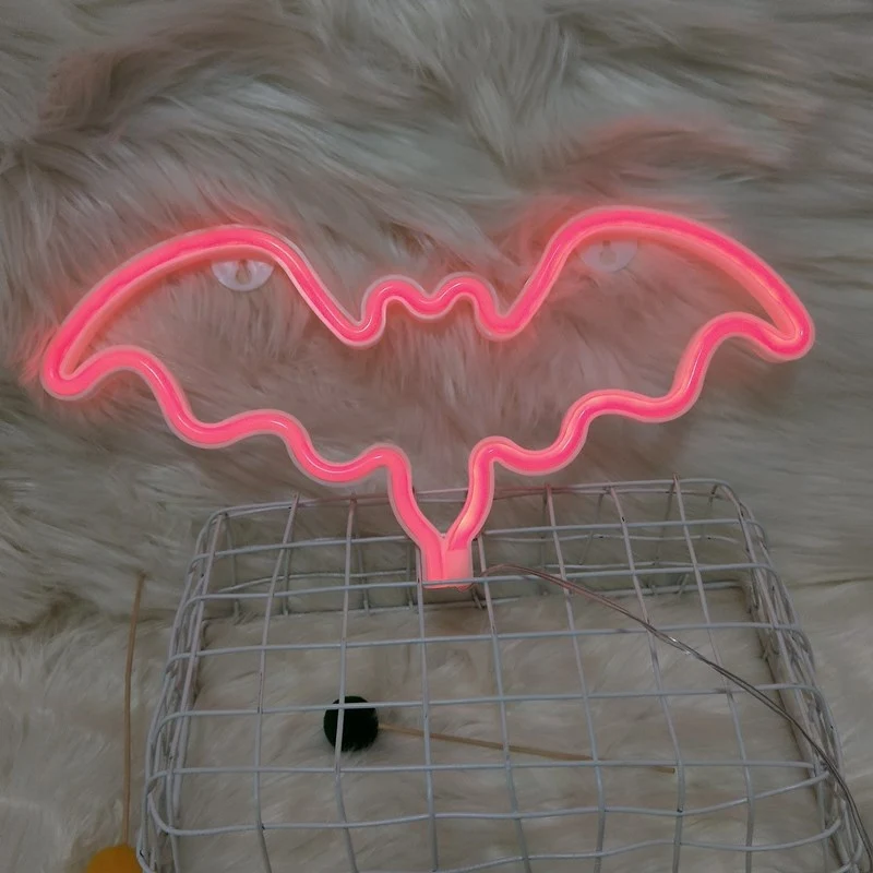 Fledermaus-Neon-LED-Lampe