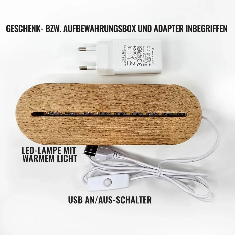 Herz-LED-Lampe mit Foto