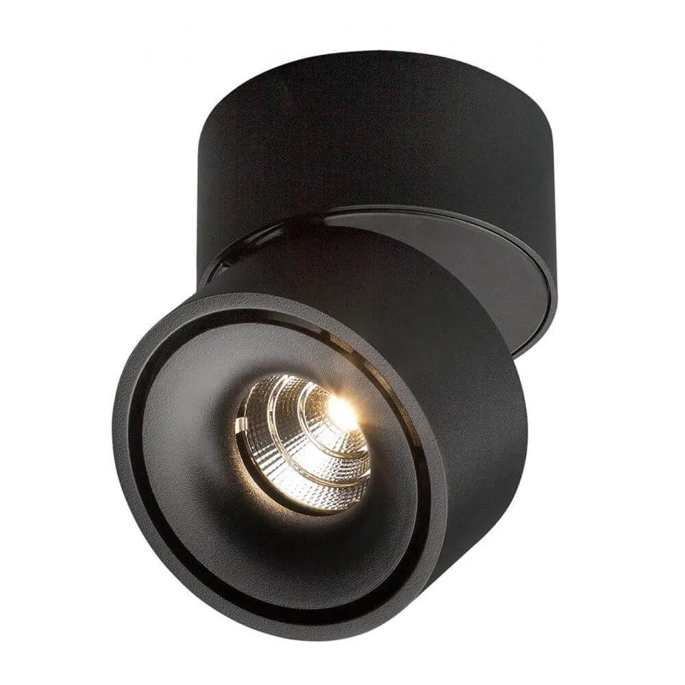 LED Aufbaulampe Simple 680lm Schwarz