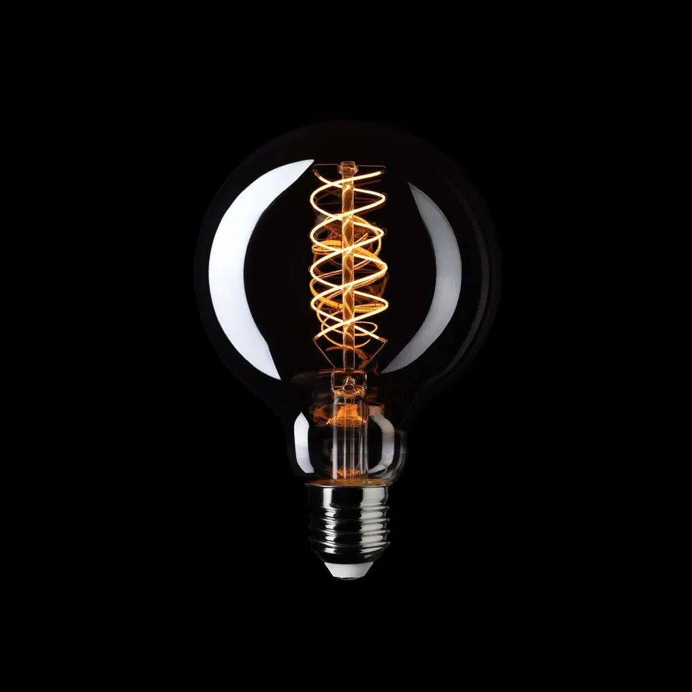LED-Lampe Smoky Globe G95 4,8W 250Lm E27 1800K dimmbar – D03