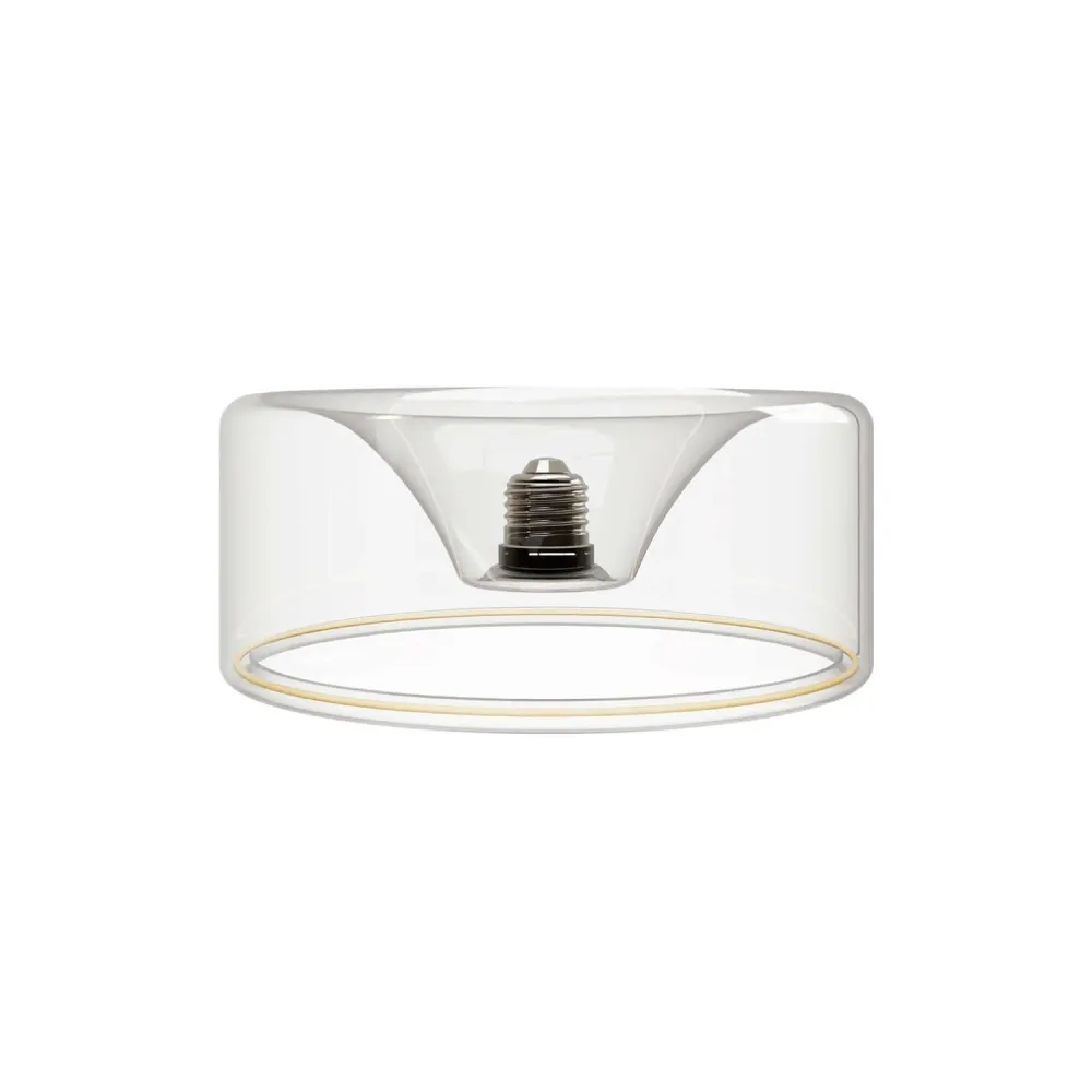 LED-Lampe Transparent Ghost Line Recessed Donut 195x83 6W 500Lm E27 2200K Dimmbarkeit – G02