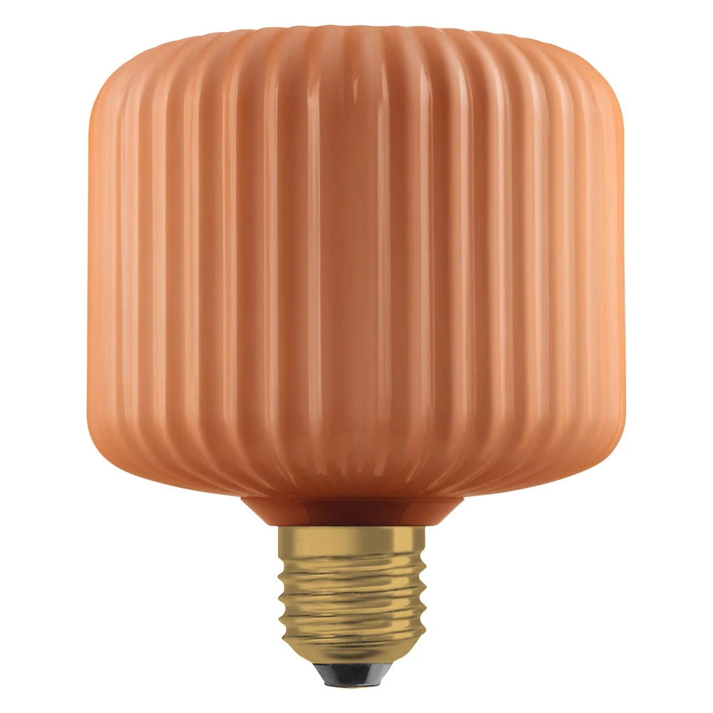 OSRAM DECOR LED-Lampe farbiges Glas quadratisch orange