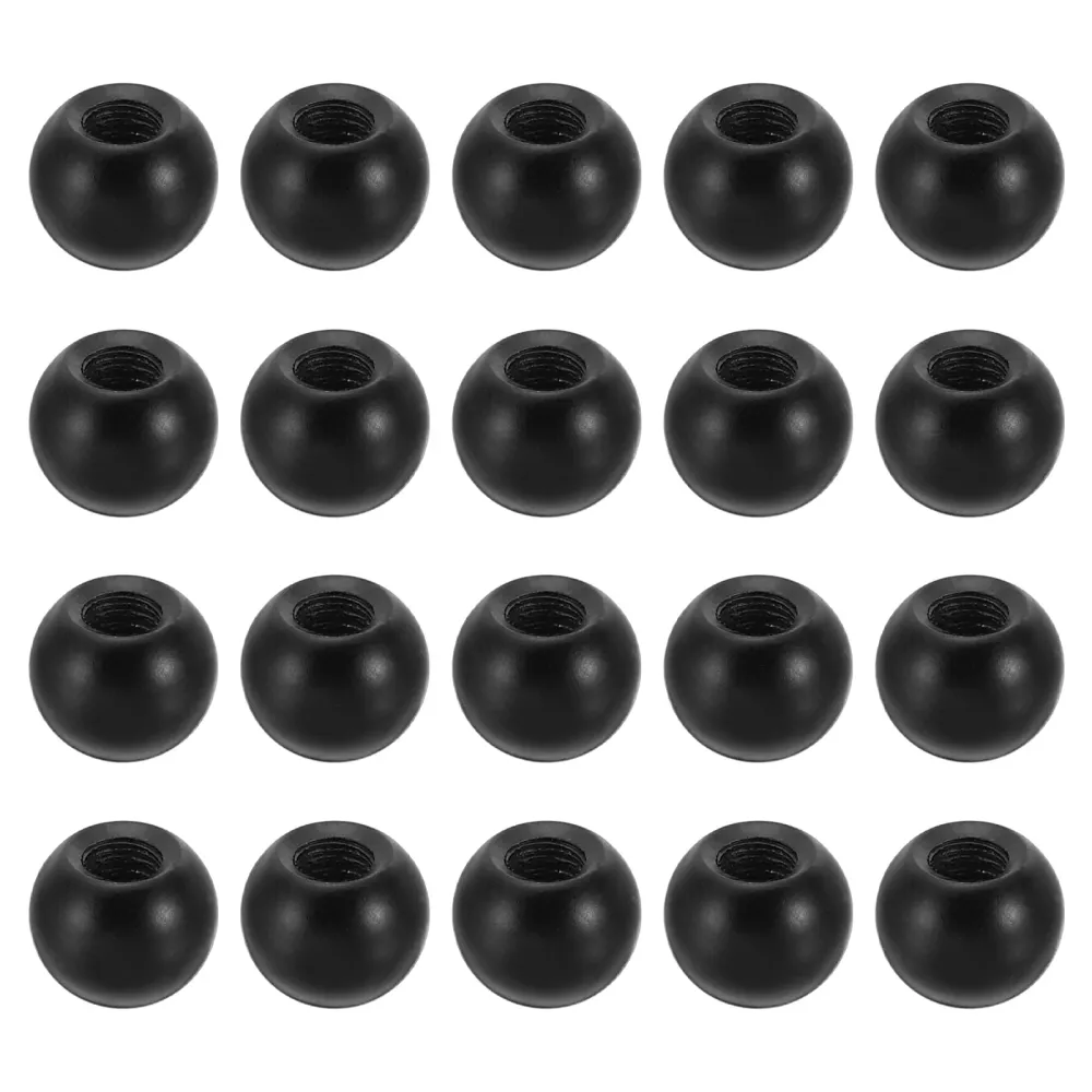 M4x0.7 Ball Nuts Knob 30pcs Ball Caps Blind Hole Handle 9mm Black Harfington