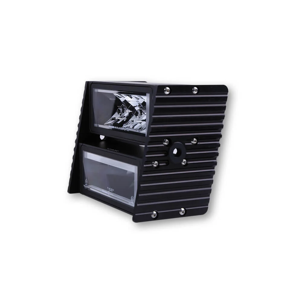 HIGHSIDER Ultimate Motorrad LED Scheinwerfer mit Wave-Halter Side-Mount