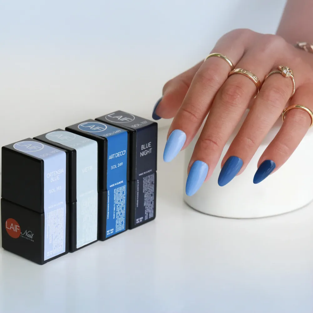 Laif Semi-permanenter Gel-Nagellack SOL 137 Mitternachtsblau 10 ml