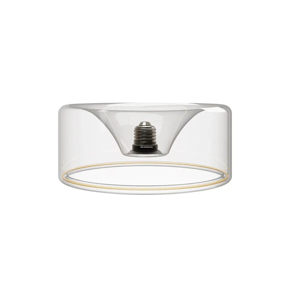 LED Klar Glühbirne Ghost Line CRI 90 Eingelassener Donut 5,5W 480Lm E26 120V 2200K Dimmbar - G02
