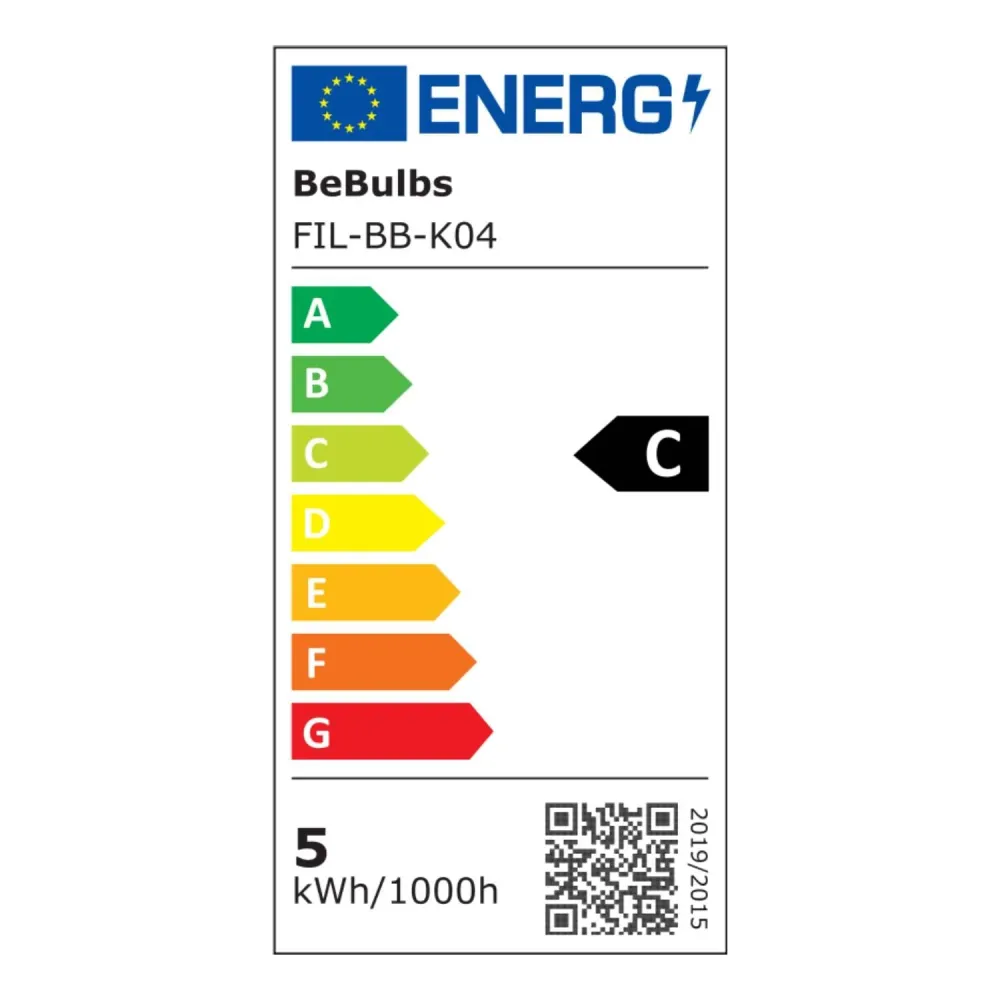 LED-Glühbirne Sofia G125 4,8W 806Lm E27 2700K dimmbar – Gelb