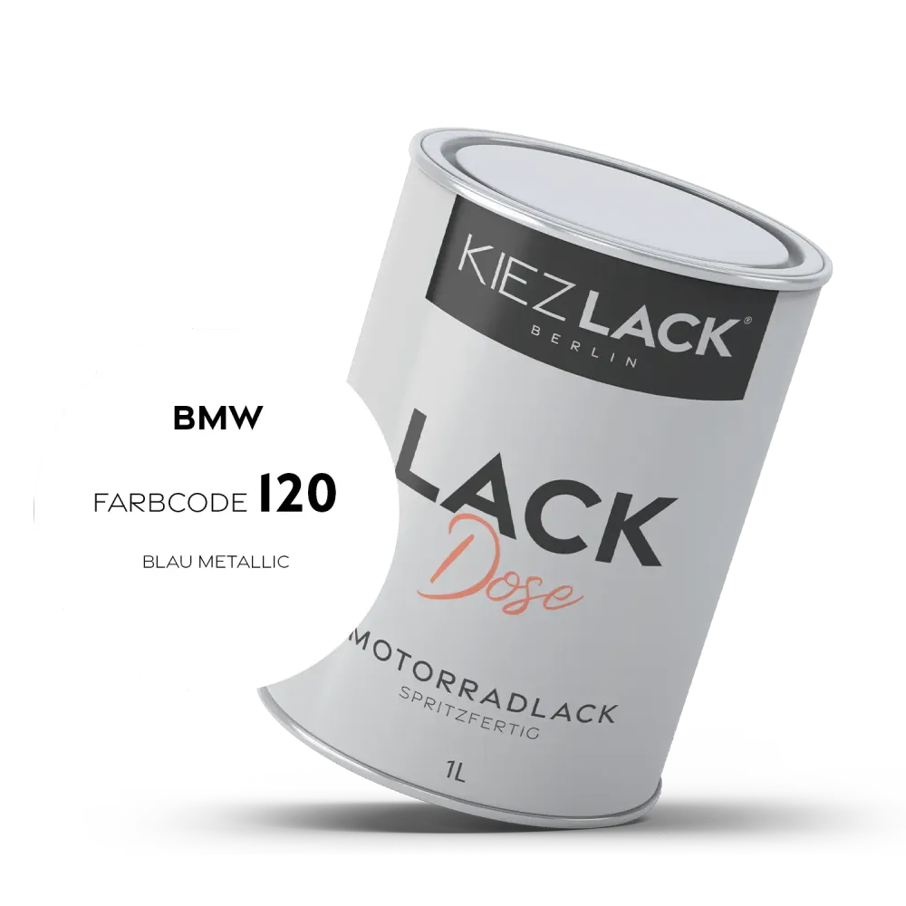 1K Motorradlack Basislack Lackdose BMW 120 BLAU METALLIC