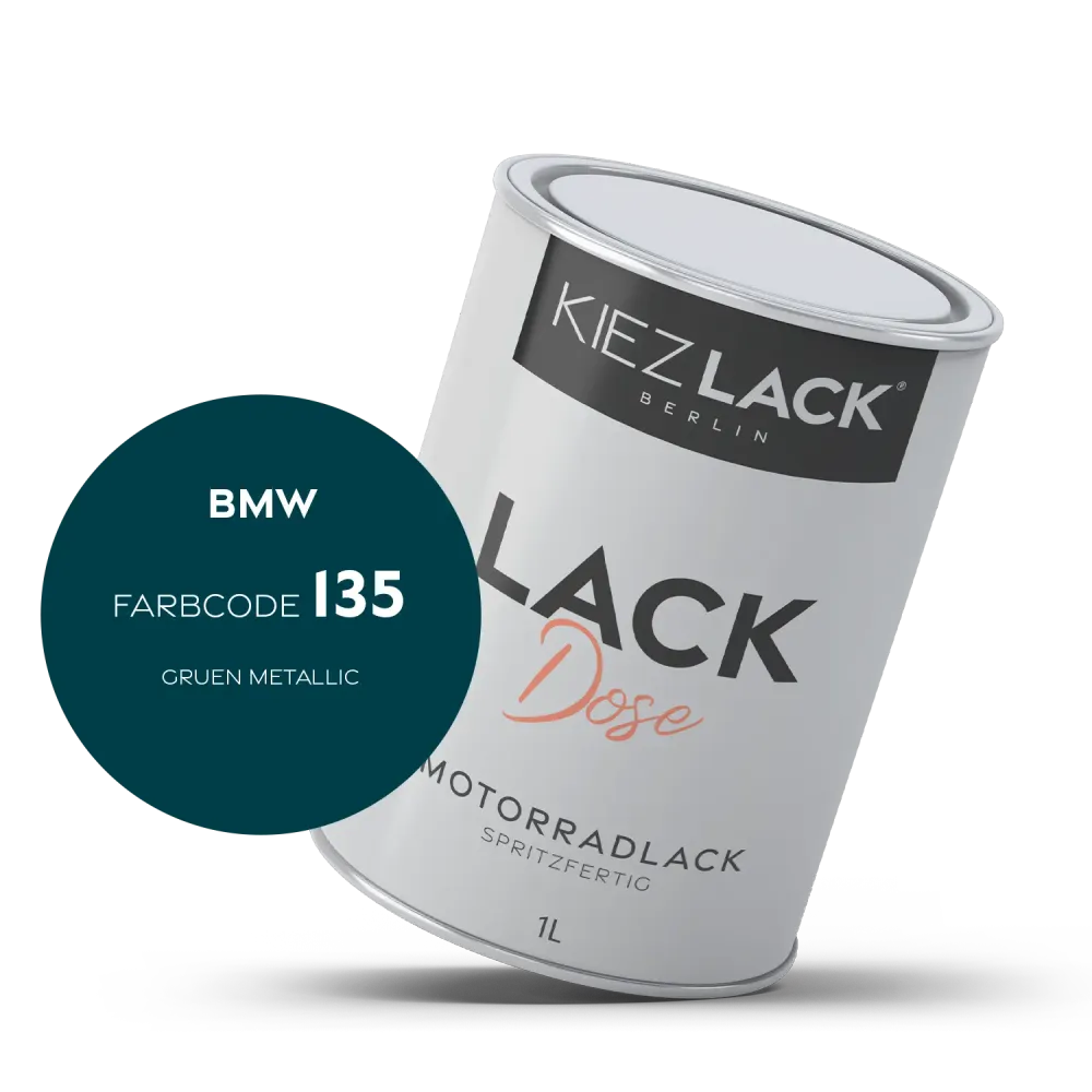1K Motorradlack Basislack Lackdose BMW 135 GRUEN METALLIC