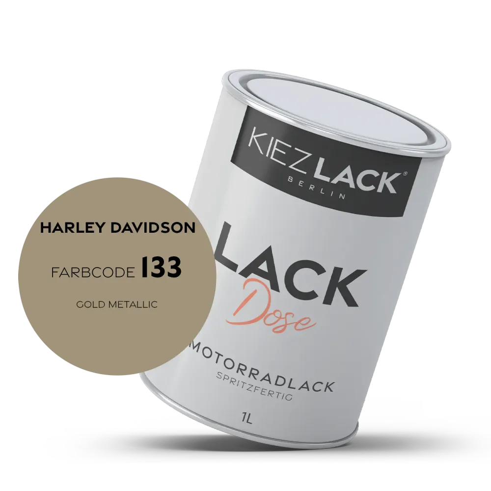 1K Motorradlack Basislack Lackdose Harley Davidson 133 GOLD METALLIC