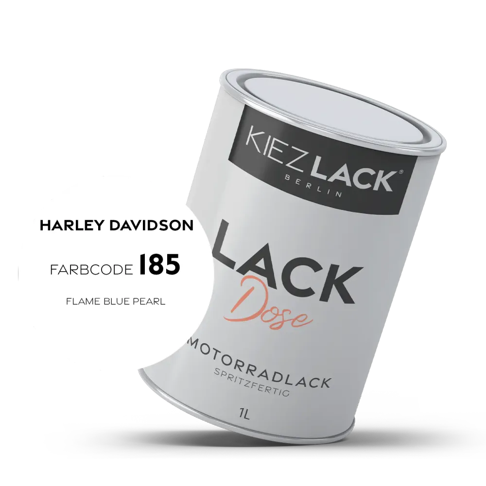 1K Motorradlack Basislack Lackdose Harley Davidson 185 FLAME BLUE PEARL