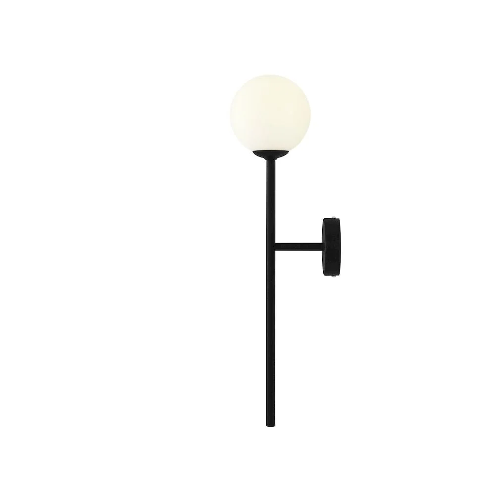Aldex Bosso 1L Wandleuchte, schwarz, Höhe 58 cm