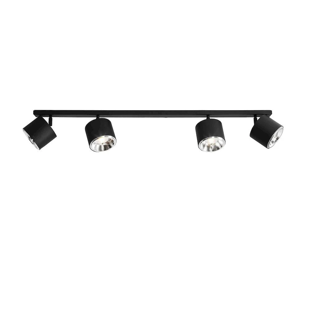 Aldex Bot 4L Monorail-Deckenleuchte, B 100 cm, GU10 Black