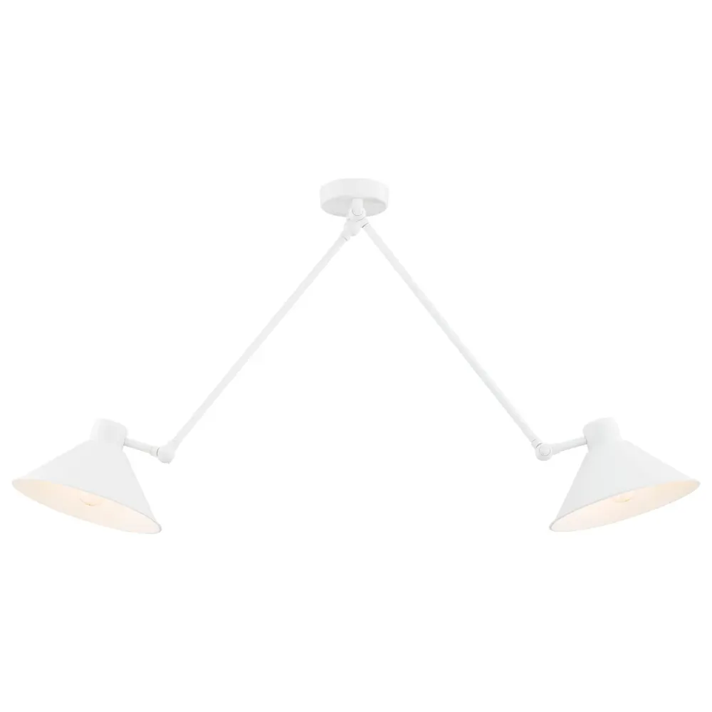 Argon Altea 2L Deckenleuchte E27 H 70cm White