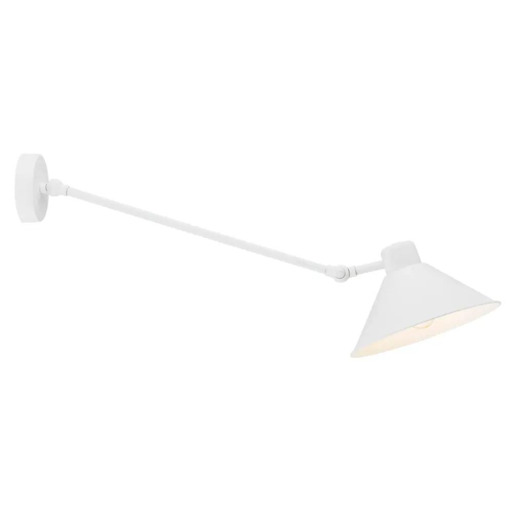 Argon Altea 1L Leselampe mit Schwenkarm, E27, Höhe 70 cm White