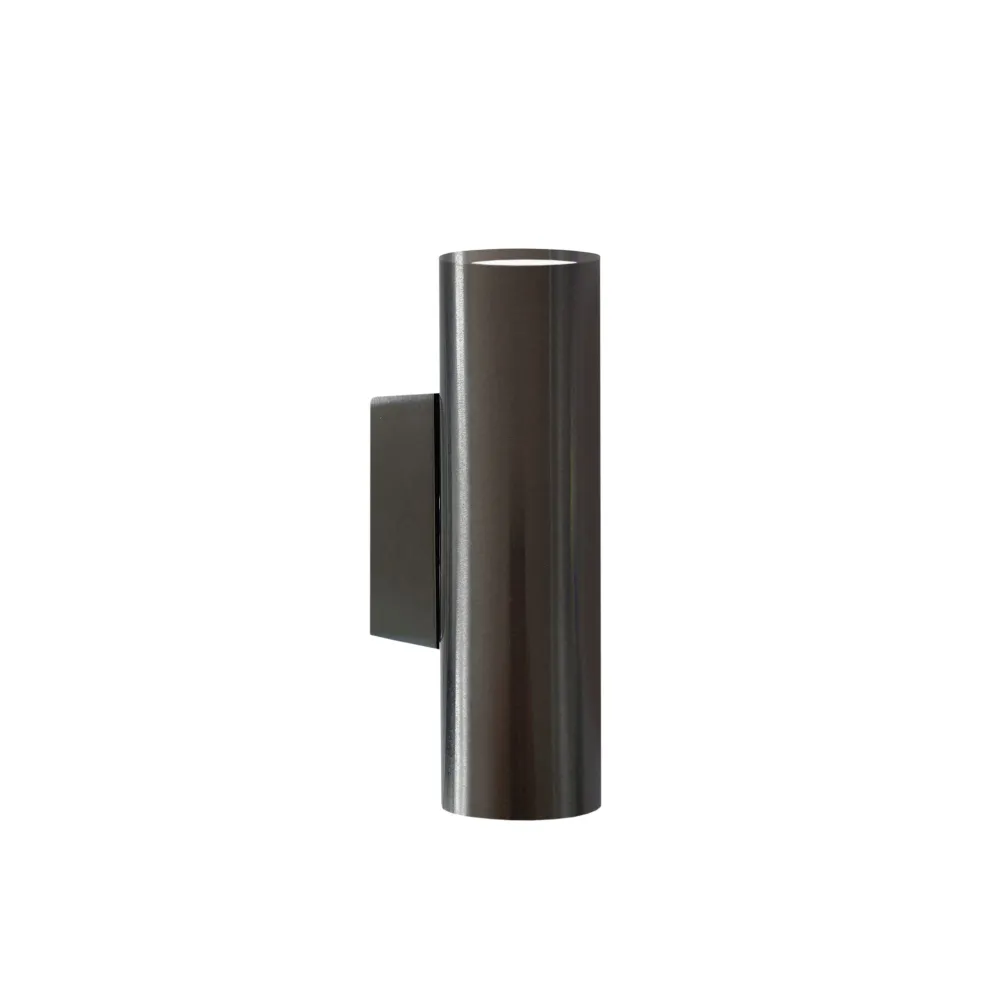 Argon Mitos Plus 2L Wandleuchte mit Waschmittelfassung, GU10, Höhe 18 cm Brushed