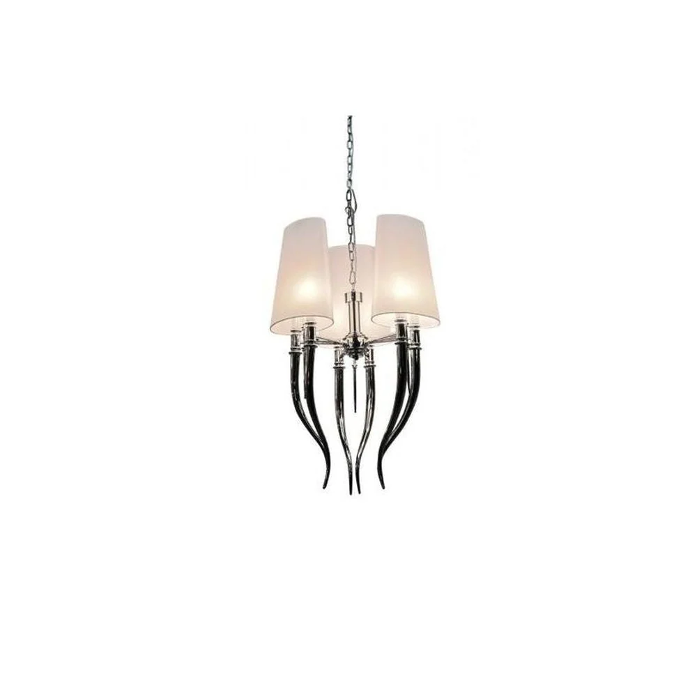 Azzardo DIABLO Pendelleuchte 6L, weiß, E14