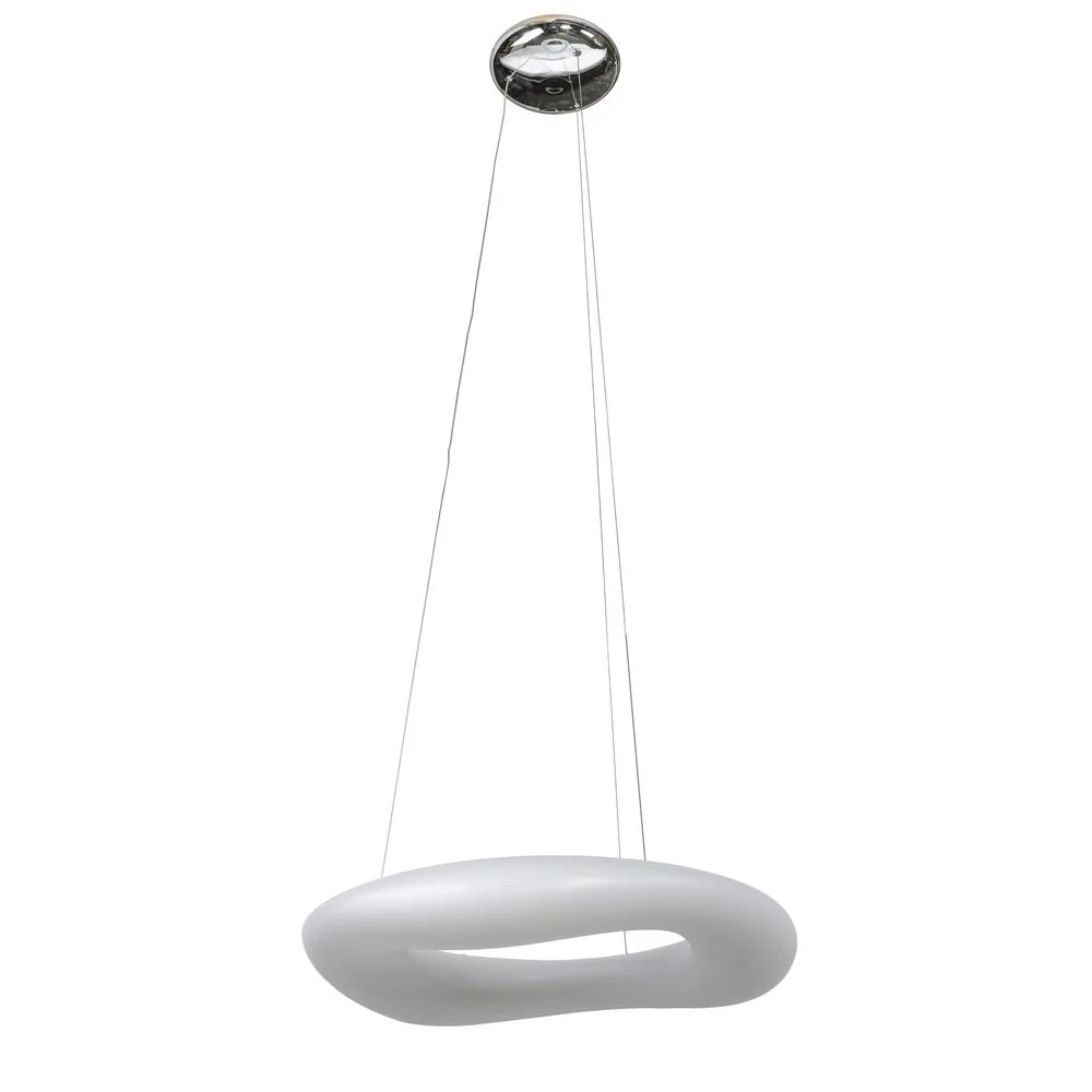 Azzardo DONUT Pendelleuchte 1L, weiß, LED LED