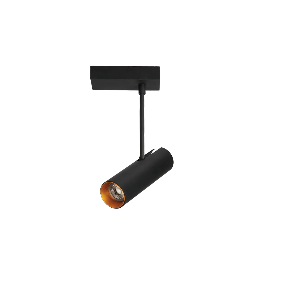 Azzardo LENS Deckenleuchte 1L, schwarz, GU10
