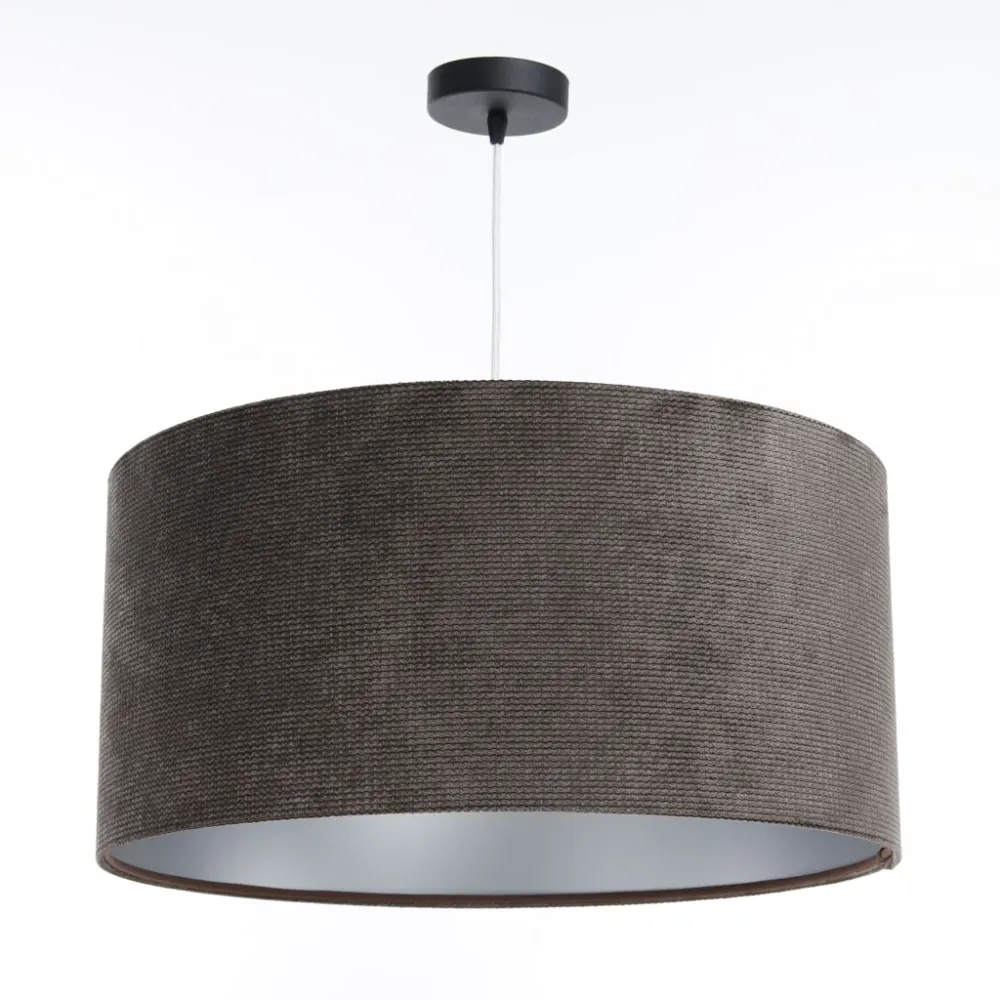 BPS Koncept Glamour 1L Deckenpendelleuchte E27 dunkelgrau