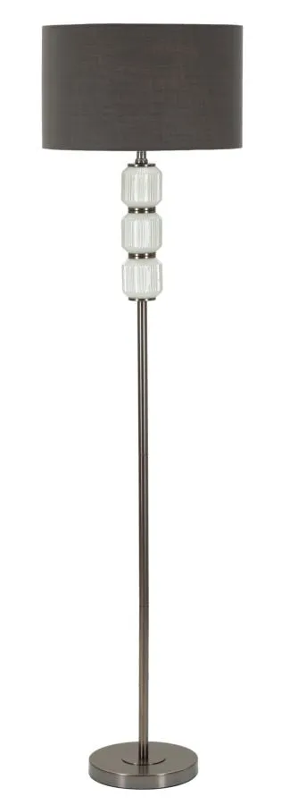 Bright One Stehlampe Glas Metall Samt Ø42x164cm Glam