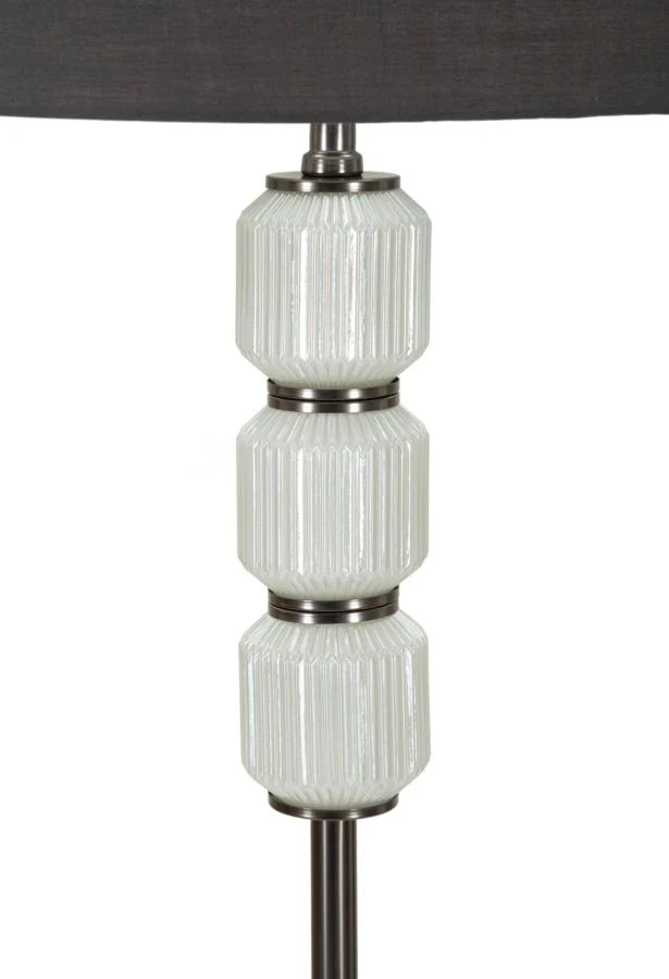 Bright One Stehlampe Glas Metall Samt Ø42x164cm Glam
