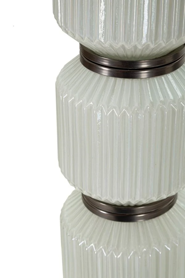 Bright One Stehlampe Glas Metall Samt Ø42x164cm Glam