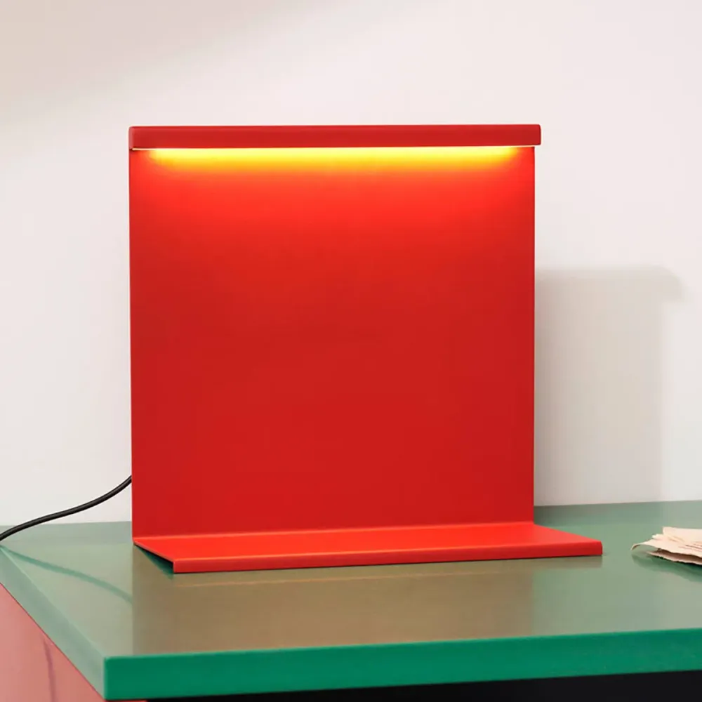 B-Ware Hay Tischleuchte Lampe Led Mit Dimmer Rot Kunststoff Stahl Tomatenrot