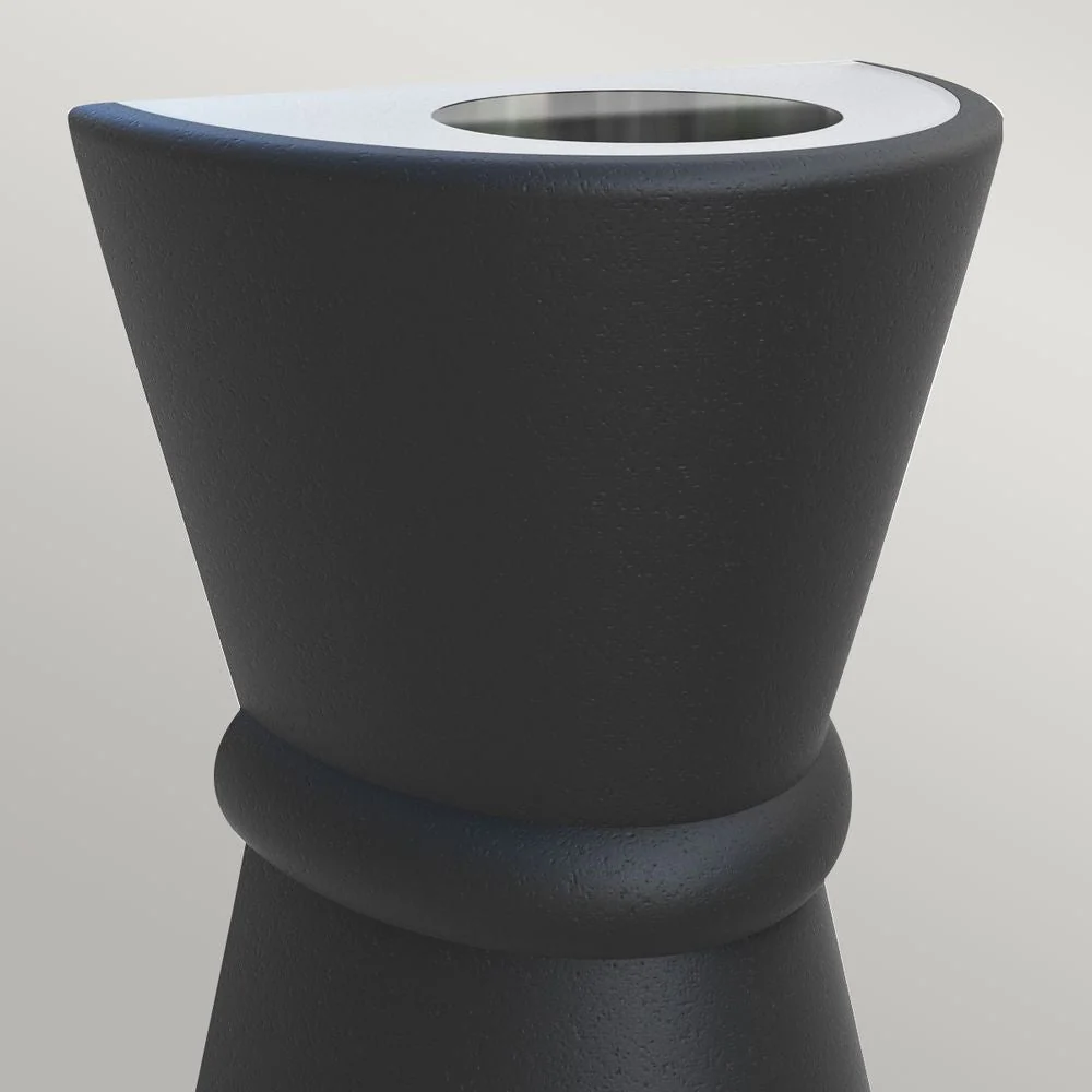 Außenwandleuchte Elstead Lighting (DUNGARVAN-BLK) Dungarvan Polymer E27 2L