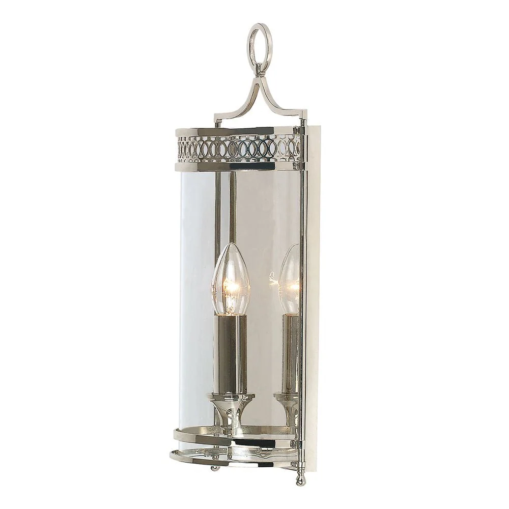 Wandleuchte Elstead Lighting (GH-WB-PN) Guildhall, Baustahl, Glas, E14