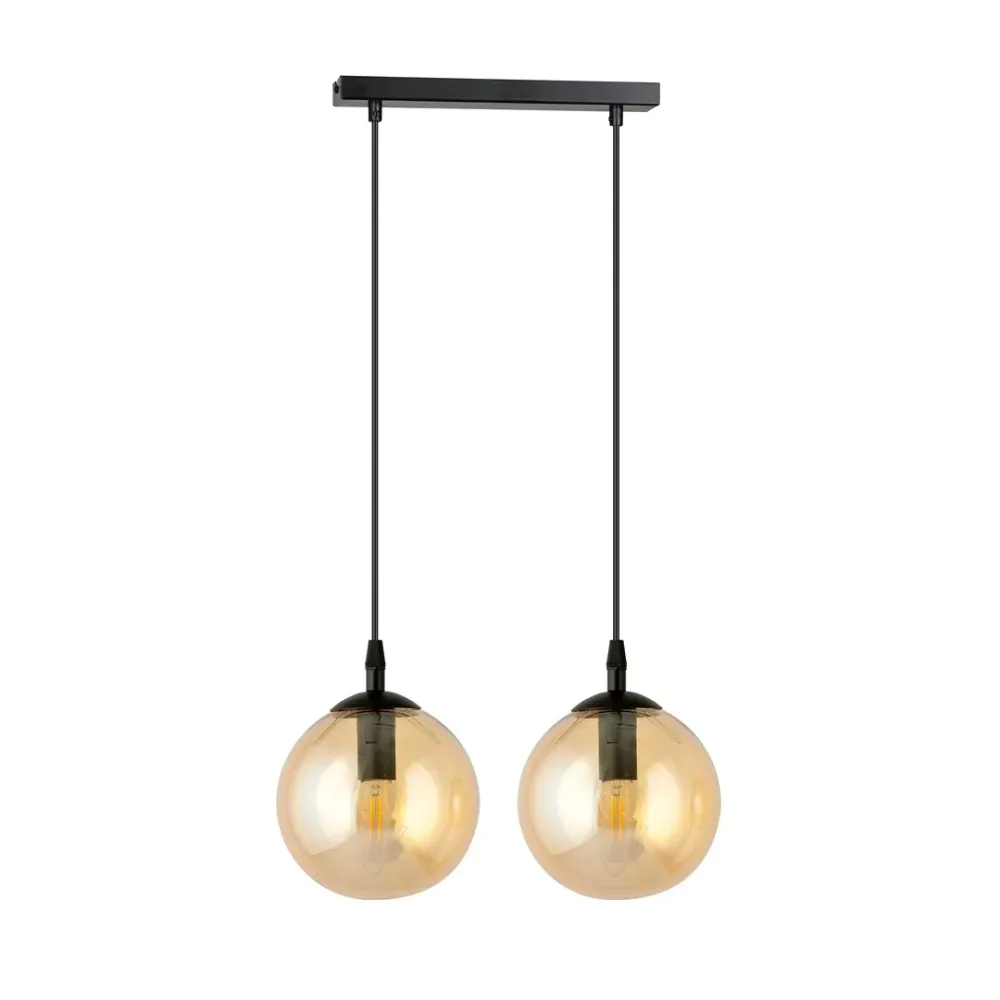 COSMO Pendelleuchte 2L, D14 schwarz, E14 Emibig
