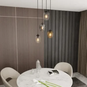 ISTAR Pendelleuchte 4L, D14 schwarz, E27 Emibig
