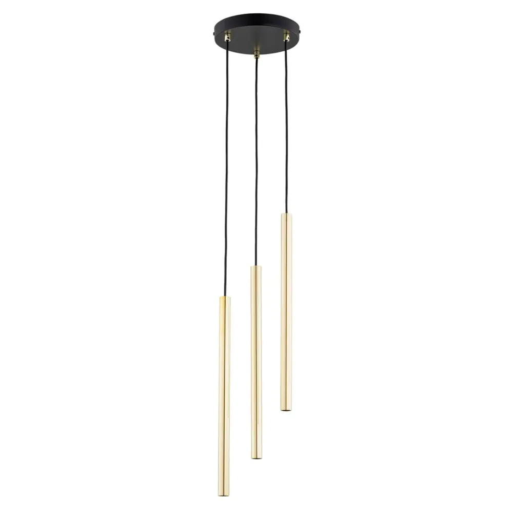 SELTER Pendelleuchte 3L, D2 schwarz, G9 Emibig