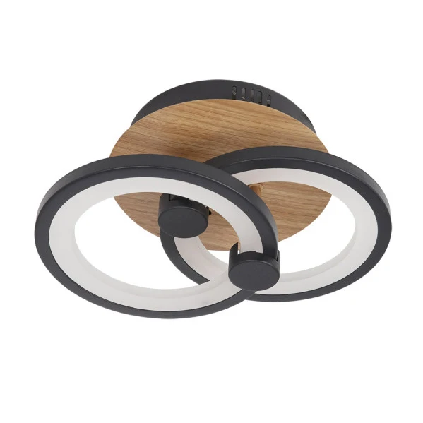 Fabrilamp Deckenleuchte Sydney, schwarzes Metall