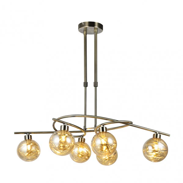 Fabrilamp Deckenleuchte Varanasi Leder G9
