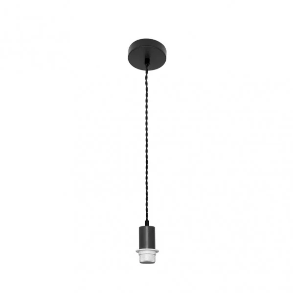 Fabrilamp Deckenpendelleuchte Cara, schwarzes Metall, E27