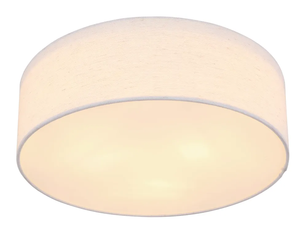 Globo Lighting Ava Deckenleuchte, Metall, Weiß, E27, 3L